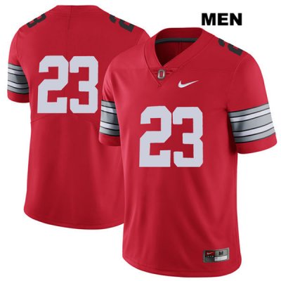 Men's NCAA Ohio State Buckeyes Jahsen Wint #23 College Stitched 2018 Spring Game No Name Authentic Nike Red Football Jersey MQ20F41QR